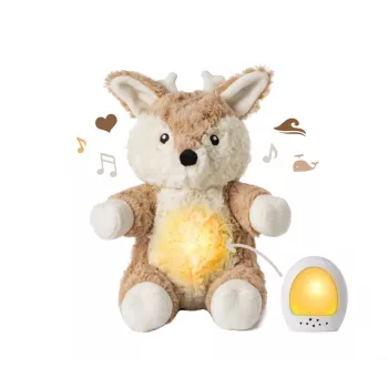 Cloud B Love Light Buddies Finley Fawn Utišujúca plyšová hračka s nočným svetlom a zvukovým strojčekom