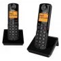 Alcatel S280 DUO bezdrôtový DECT telefón so záznamníkom - 2 mikrotelefóny, čierny
