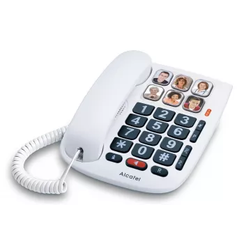 Alcatel TMAX10+ drôtový stolný telefón biela