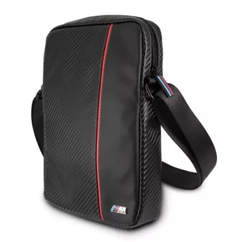 BMW puzdro na tablet 8 palcov Carbon Red Stripe čierna