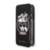 Karl Lagerfeld KLFLBKPXKSB Signature Glitter obal na knihu pre iPhone X/Xs, čierny