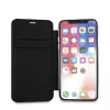 Karl Lagerfeld KLFLBKPXKSB Signature Glitter obal na knihu pre iPhone X/Xs, čierny