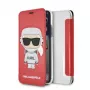 Karl Lagerfeld KLFLBKPXKSCORE iPhone X/XS obal na knihu Red Karl Space Cosmonaut