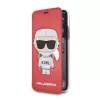 Karl Lagerfeld KLFLBKPXKSCORE iPhone X/XS obal na knihu Red Karl Space Cosmonaut