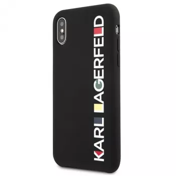 Karl Lagerfeld KLHCPXBHWHBK iPhone X/XS pevné puzdro Black Glossy Bauhaus