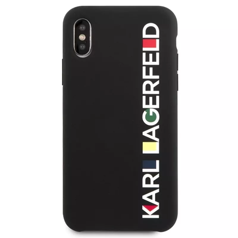 Karl Lagerfeld KLHCPXBHWHBK iPhone X/XS pevné puzdro Black Glossy Bauhaus