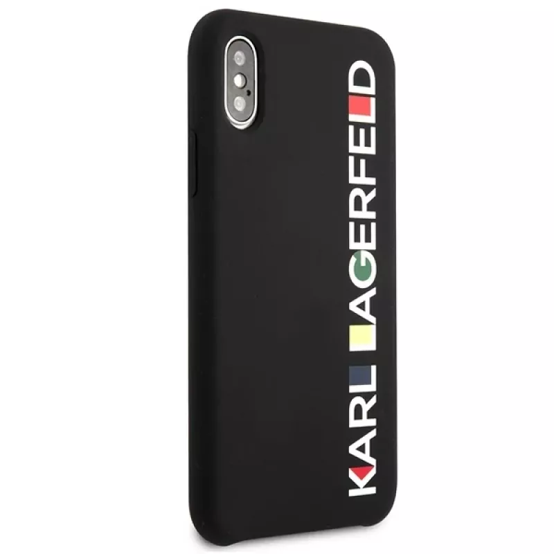 Karl Lagerfeld KLHCPXBHWHBK iPhone X/XS pevné puzdro Black Glossy Bauhaus