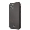 Mercedes-Benz Wood Line Rosewood pevné puzdro pre Apple iPhone 11 Pro Max - hnedá