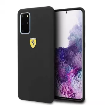Ferrari pevné puzdro FESSIHCS67BK silikónové zadné puzdro pre Samsung Galaxy S20+ (G985) - čierna