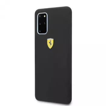 Ferrari pevné puzdro FESSIHCS67BK silikónové zadné puzdro pre Samsung Galaxy S20+ (G985) - čierna