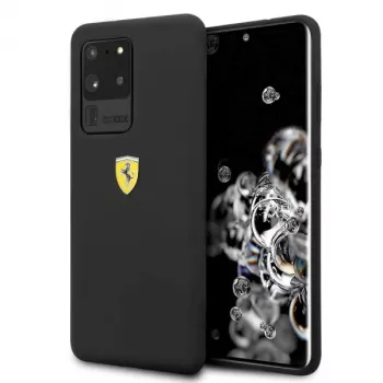 Ferrari pevné puzdro FESSIHCS69BK silikónové puzdro pre Samsung Galaxy S20 Ultra - čierna