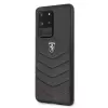 Ferrari pevné puzdro FEHQUHCS69BK Heritage pre Samsung Galaxy S20 Ultra, čierna