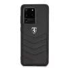 Ferrari pevné puzdro FEHQUHCS69BK Heritage pre Samsung Galaxy S20 Ultra, čierna