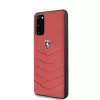 Ferrari pevné puzdro FEHQUHCS62RE Heritage pre Samsung Galaxy S20, červená