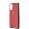 Ferrari pevné puzdro FEHQUHCS62RE Heritage pre Samsung Galaxy S20, červená
