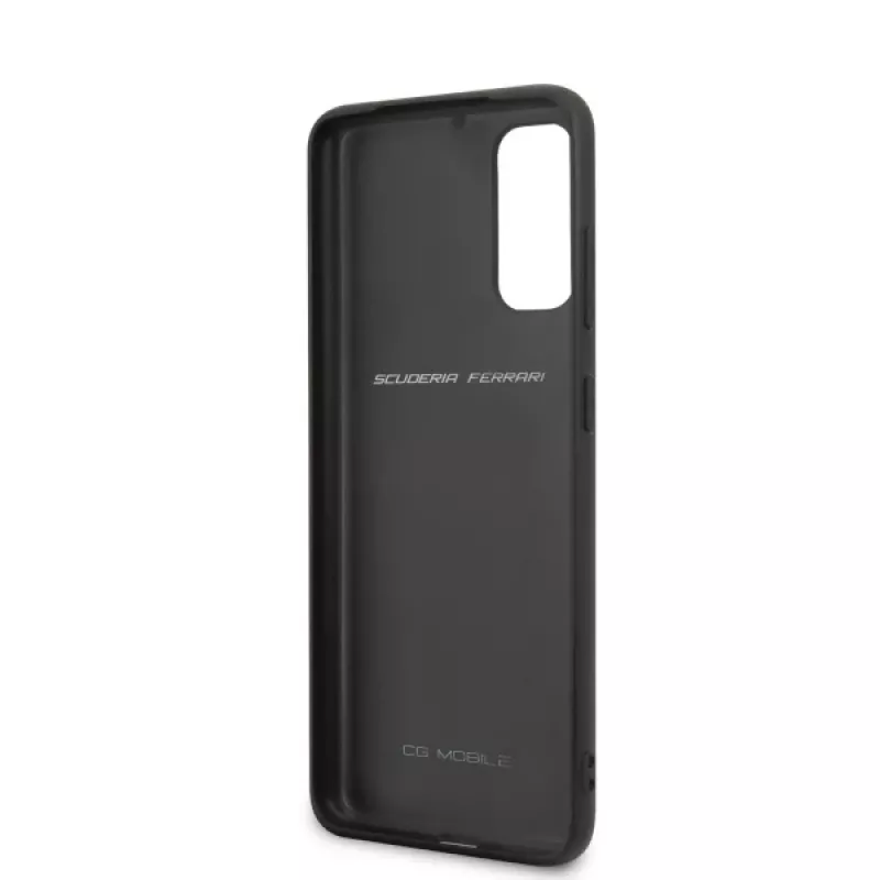 Ferrari pevné puzdro FEHQUHCS62RE Heritage pre Samsung Galaxy S20, červená