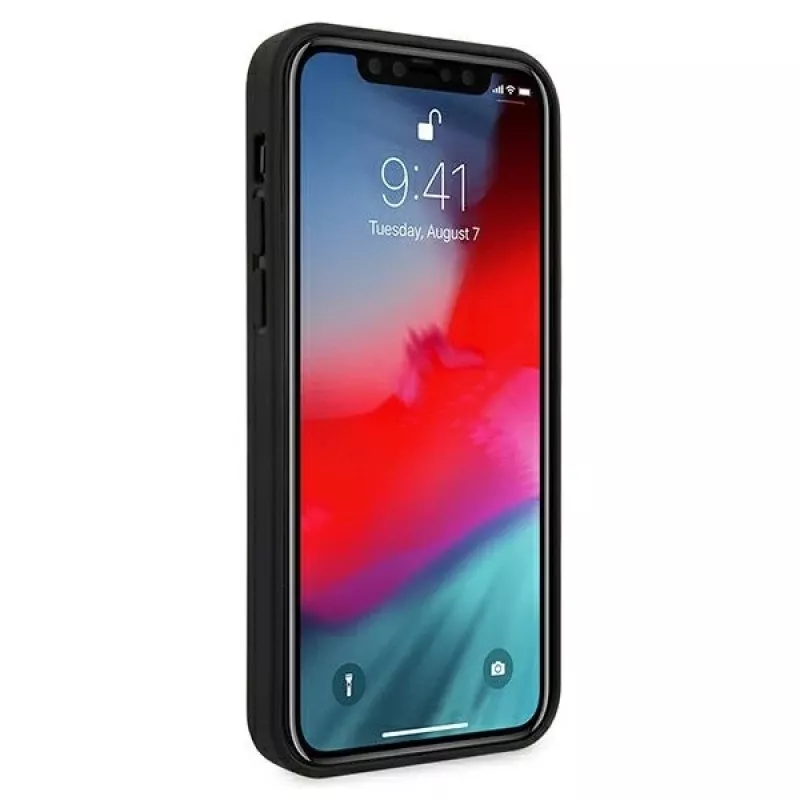 Ferrari Off Track Quilted pevné puzdro pre Apple iPhone 12 Pro Max 6,7 palca čierna