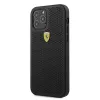 Ferrari FESPEHCP12MBK iPhone 12/12 Pro 6,1 palca čierne pevné puzdro On Track Perforated