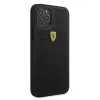 Ferrari FESPEHCP12MBK iPhone 12/12 Pro 6,1 palca čierne pevné puzdro On Track Perforated