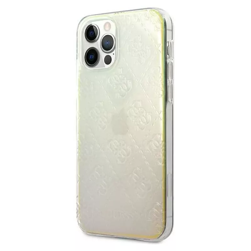Guess GUHCP12M3D4GIRBL Iridescent Opal pevné puzdro pre Apple iPhone 12 / iPhone 12 Pro 6,1 palca - 4G 3D Pattern Collection