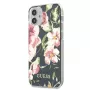Guess Flower Collection zadný kryt pre Apple iPhone 12 Mini - námornícka modrý