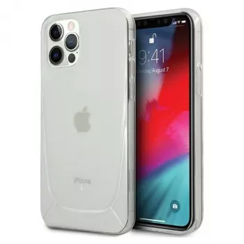 MERCEDES-BENZ iPhone 12/12 Pro 6,1 palca priehľadné pevné puzdro Transparent Line
