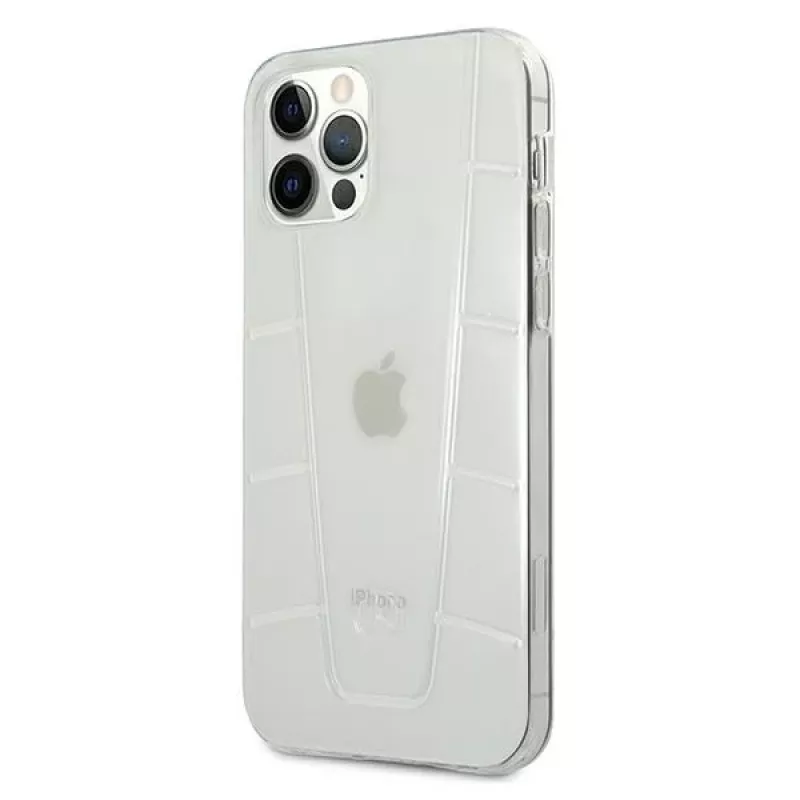 MERCEDES-BENZ MEHCP12MCLCT priehľadné pevné puzdro pre iPhone 12/12 Pro 6,1 palca Transparent Line