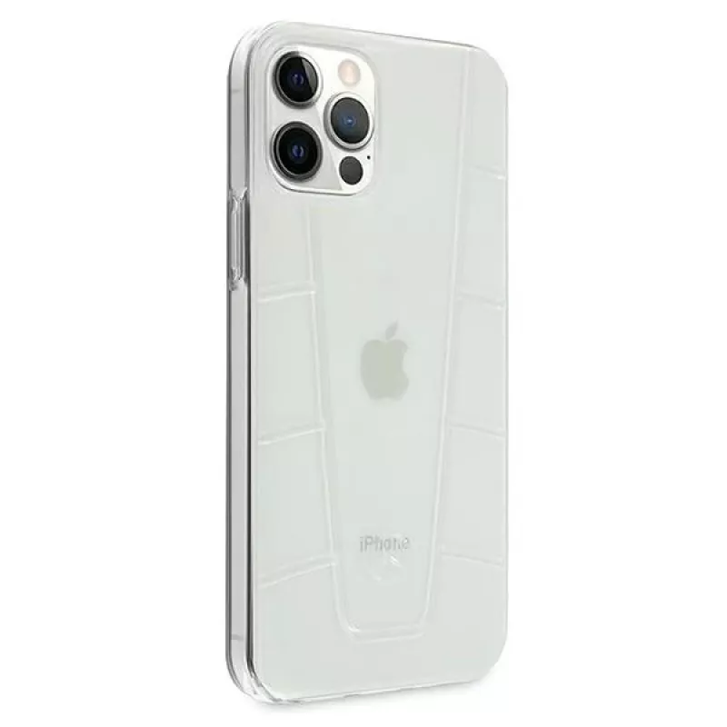 MERCEDES-BENZ MEHCP12MCLCT priehľadné pevné puzdro pre iPhone 12/12 Pro 6,1 palca Transparent Line