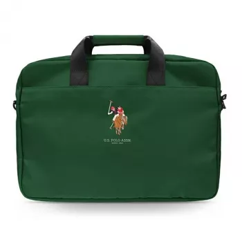 U.S. POLO ASSN. US Polo Torba USCB15PUGFLGN 16-palcová taška na notebook zelená
