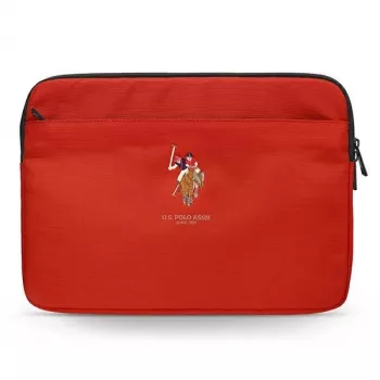 U.S. POLO ASSN. US Polo Sleeve USCS13PUGFLRE 13 červené puzdro na notebook