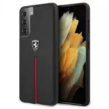 Ferrari FEOSIHCS21MBK S21+ G996 čierny pevný kryt Off Track Leather Nylon Stripe