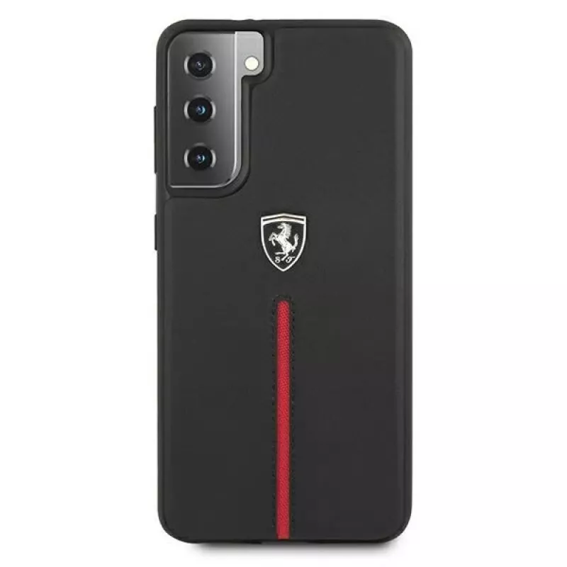 Ferrari FEOSIHCS21MBK S21+ G996 čierny pevný kryt Off Track Leather Nylon Stripe