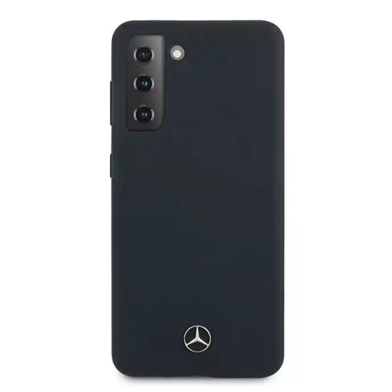 Mercedes-Benz Silicone Line pevný kryt pre Samsung Galaxy S21 - modrý