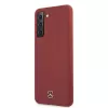 Mercedes-Benz Silicone Line pevný kryt pre Samsung Galaxy S21 (SM-G991) - červený