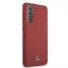 Mercedes-Benz Silicone Line pevný kryt pre Samsung Galaxy S21 (SM-G991) - červený
