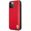 Ferrari FESAXHCP12LRE iPhone 12 Pro Max 6,7 inch červený pevný kryt On Track Carbon Stripe