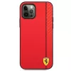 Ferrari FESAXHCP12LRE iPhone 12 Pro Max 6,7 inch červený pevný kryt On Track Carbon Stripe