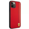 Ferrari FESAXHCP12LRE iPhone 12 Pro Max 6,7 inch červený pevný kryt On Track Carbon Stripe