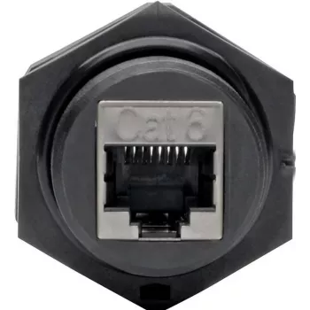 Eaton Tripp Lite N206-BC01-IND RJ45 priechodka Cat5/Cat6 konektor samica-samica tienená priemyselná IP68 krytka proti prachu TAA