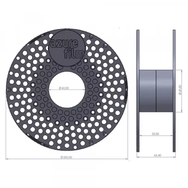 AzureFilm ABS-P žltá 1,75 mm 1 kg 3D filament