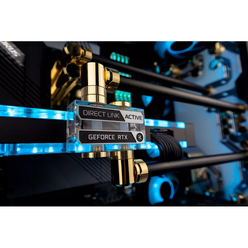 EK Water Blocks Vector² GPU Water Block Interconnect Bridge - akryl - transparentná - G1/4 palca - 41 mm