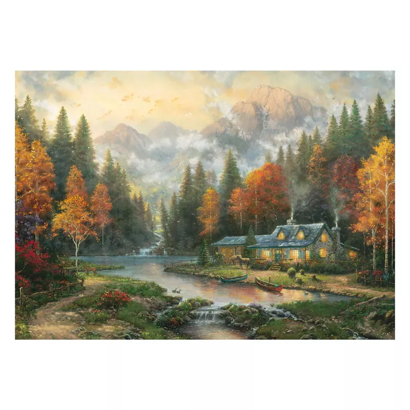 Schmidt Thomas Kinkade Studios Autumn Evening at the Lake 1000 dielikov puzzle