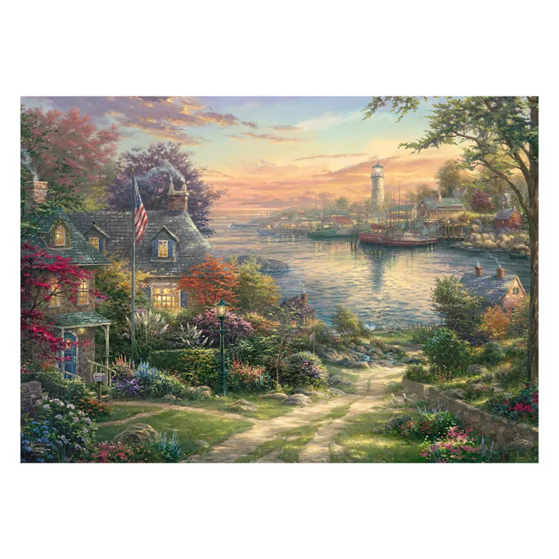 SCHMIDT SPIELE Thomas Kinkade Studios: Harbor in New England (1000 dielikov)