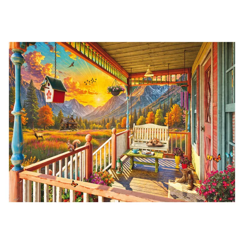 SCHMIDT SPIELE Veranda v horách (1000 dielikov) puzzle