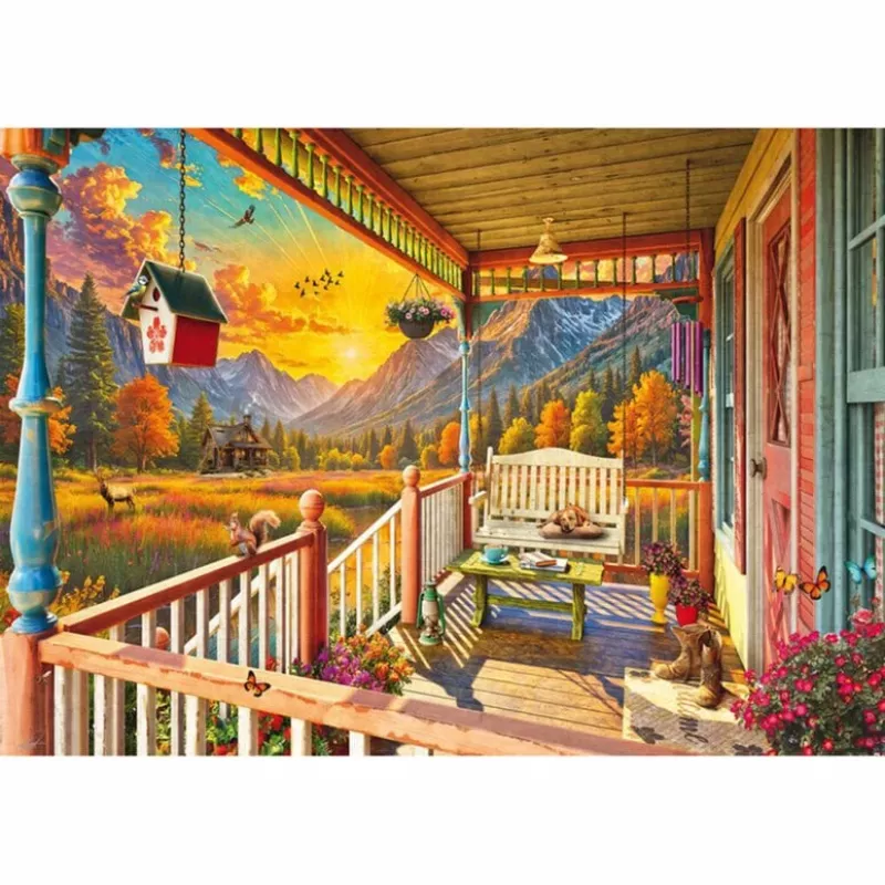 SCHMIDT SPIELE Veranda v horách (1000 dielikov) puzzle