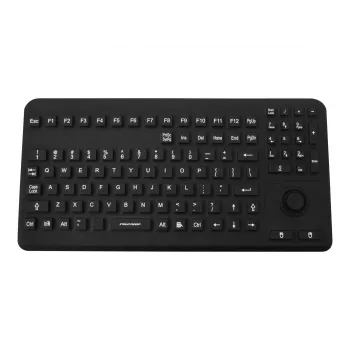 GETT InduKey InduProof Advanced TKG-104-MB-IP68-VESA-BLACK priemyselná klávesnica, 104 klávesov, IP68, montáž VESA, USB, čierna