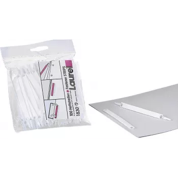 LAUREL Easy Clip zakladač biela krátka 100 kusov