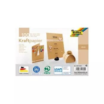 Folia kraftový kartón motívový blok kraftový papier A5 120 g/m² - 120 g/m² - A5