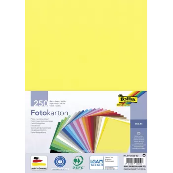 Folia fotokartón rôzne farby 300 g/m² 250 listov A4 fotokartón