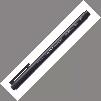Tombow Mono Fineliner kresliaca fixka 01 hrot 0,24 mm čiara čierna balenie 12 ks